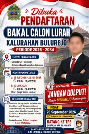 PENDAFTARAN CALON LURAH BULUREJO